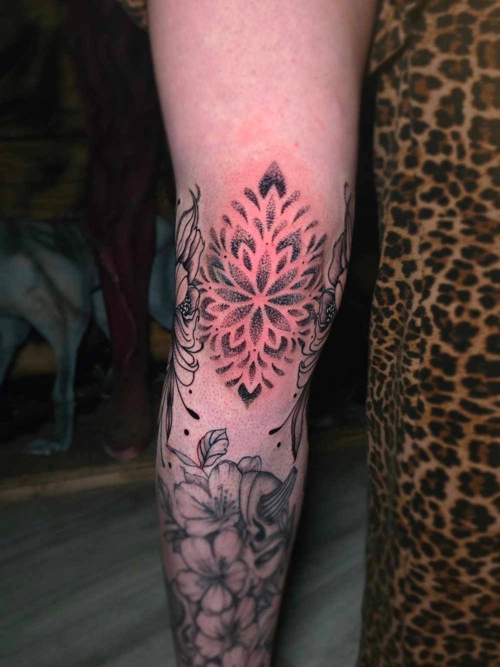 Ornamental piece on a forearm