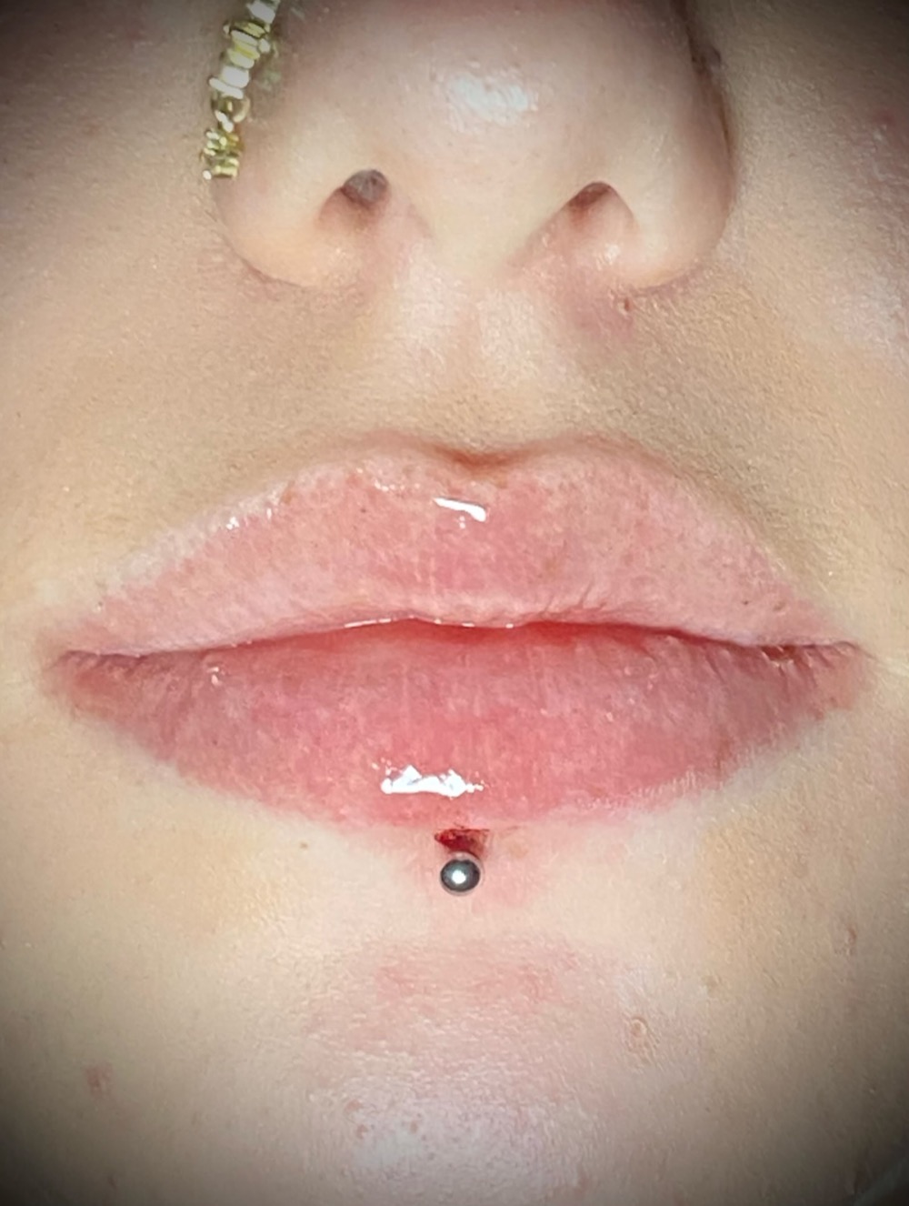 Labret piercing